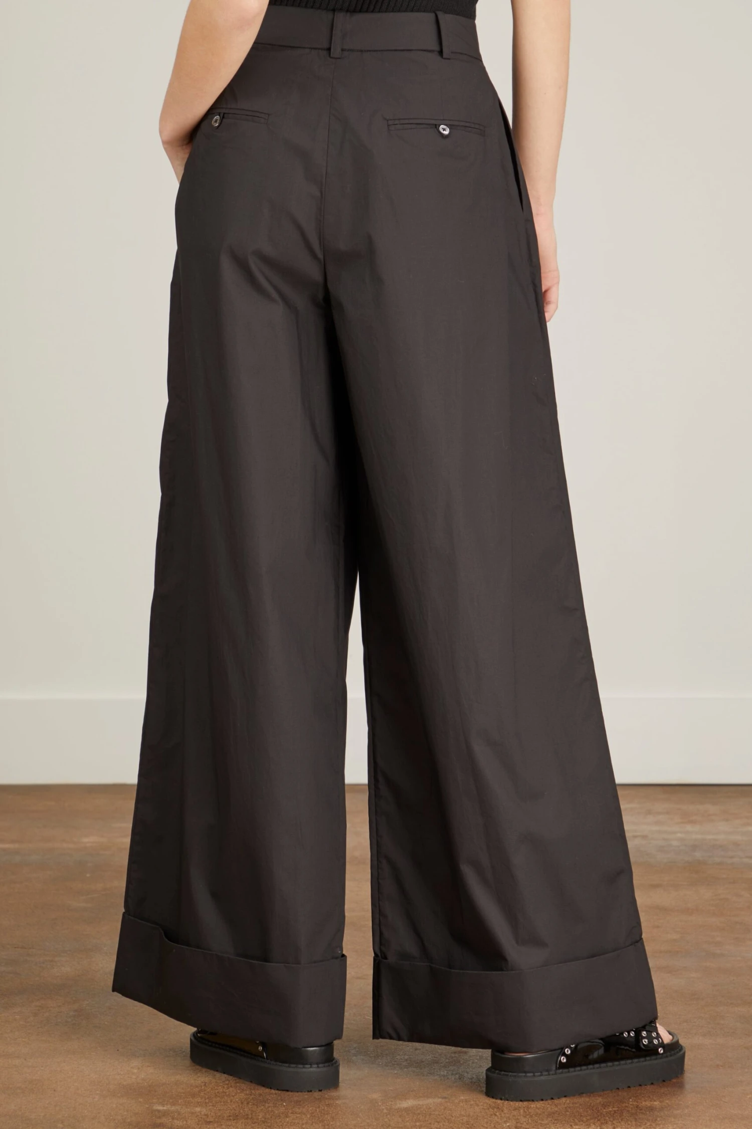 Cuffed Pant In Black 6 Cuffed Pant In Black - Image 4