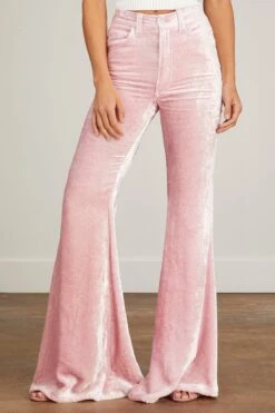 Heidi Super High Rise Super Bell Trouser In Pink -All Seasons Style cout heidi super high rise super bell trouser in pink 2