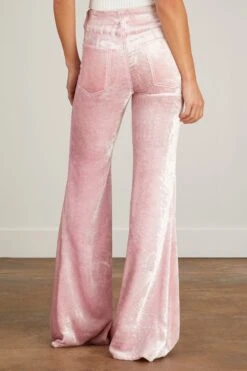 Heidi Super High Rise Super Bell Trouser In Pink -All Seasons Style cout heidi super high rise super bell trouser in pink 3