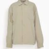 Padded Coach Shirt In Sand Beige 1 Padded Coach Shirt In Sand Beige -All Seasons Style d6d79346fc6f203ac1744c9652ad594b