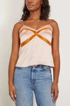 Lacy Camisole In Dusty Rose -All Seasons Style dannijo LacyCamisoleinDustyRose 2