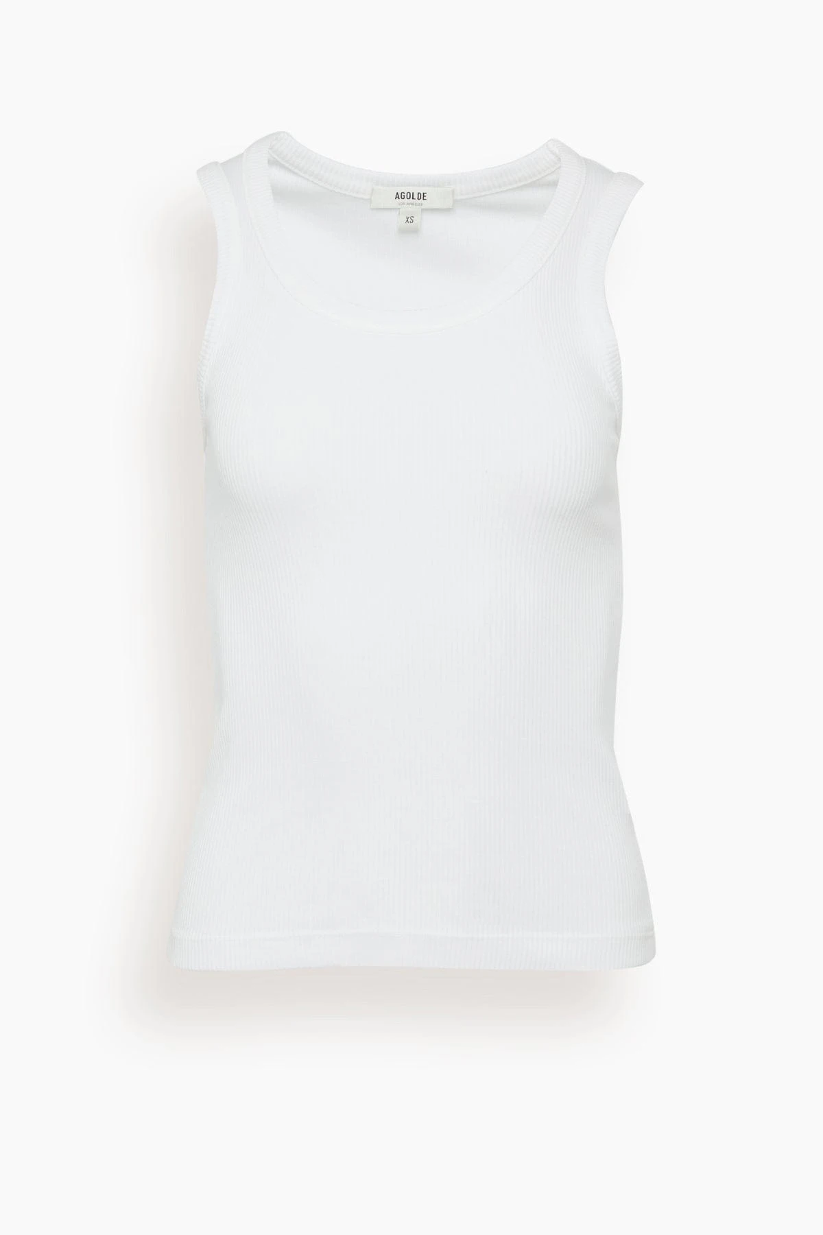 AGOLDE Poppy Tank Top In White 3 AGOLDE Poppy Tank Top In White