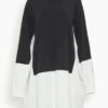 MM6 Maison Margiela Colorblock Turtleneck Dress In Black/White 1 MM6 Maison Margiela Colorblock Turtleneck Dress In Black/White -All Seasons Style dcab2495b7522e5c4045f76d3102aac3