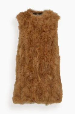 Feathers Vest In Madeleine