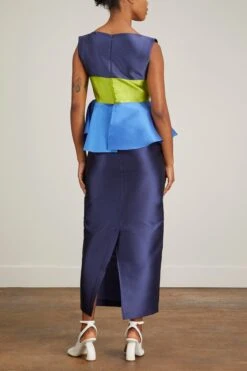 Cy Dress In Marine/Anis/Cobalt -All Seasons Style destree cy dress in marine anis cobalt 3