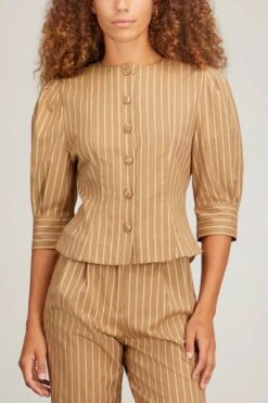 Jasper Shirt In Warm Sand 8 Jasper Shirt In Warm Sand -All Seasons Style destree jasper shirt in warm sand 2