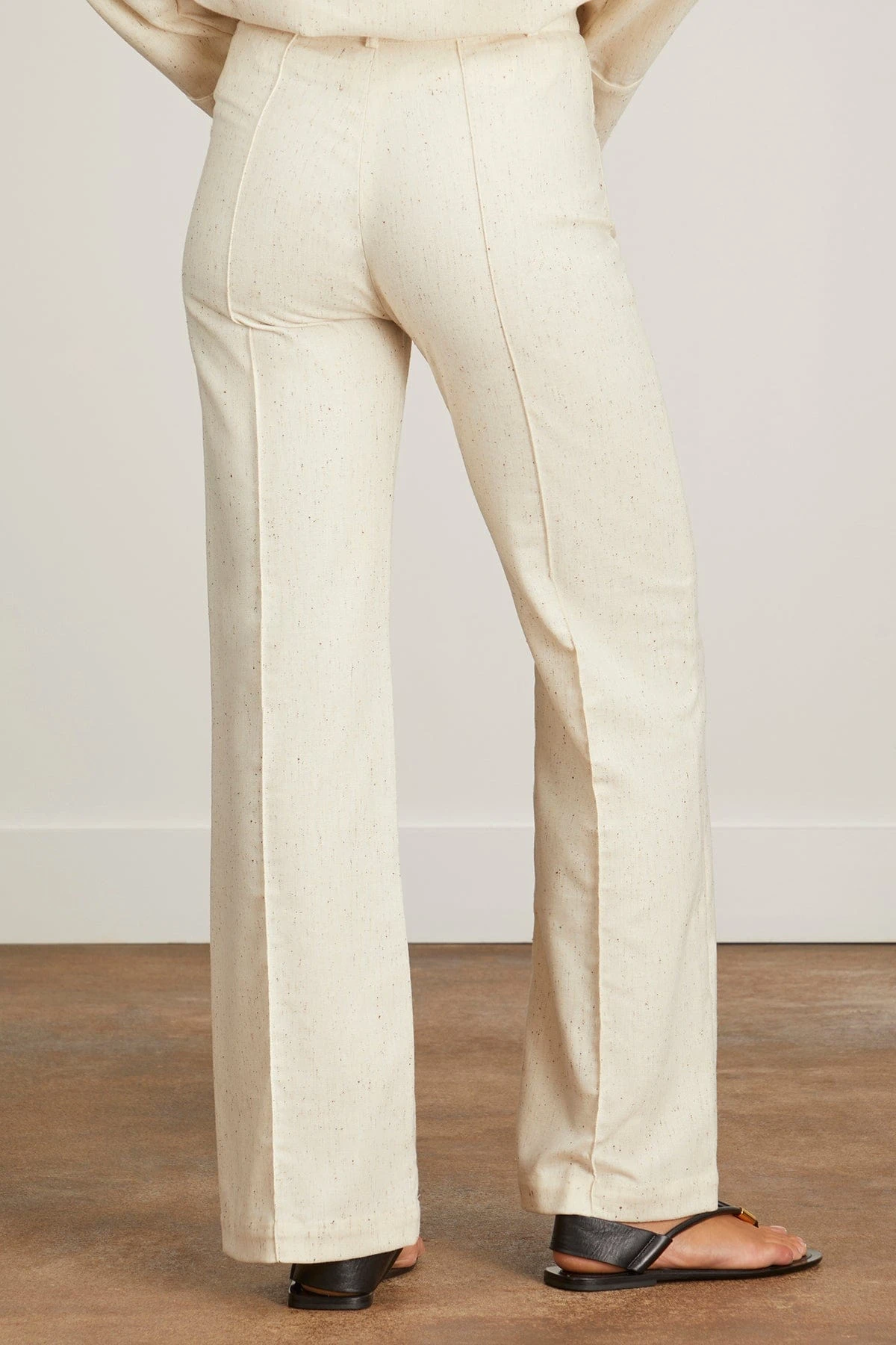 Yoshi Pant In Ecru Fleck 6 Yoshi Pant In Ecru Fleck - Image 4