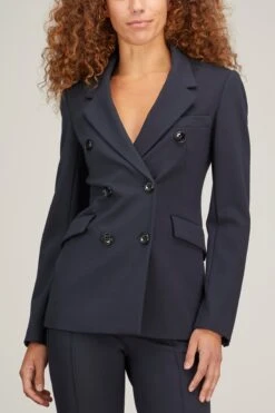 DOROTHEE SCHUMACHER Emotional Essence Jacket In Dark Navy 8 DOROTHEE SCHUMACHER Emotional Essence Jacket In Dark Navy -All Seasons Style dorothee EmotionalEssenceJacketinDarkNavy 2