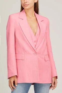 DOROTHEE SCHUMACHER Colorful Lightness Jacket In Bright Pink -All Seasons Style dorothee schumacher colorful lightness jacket in bright pink 2