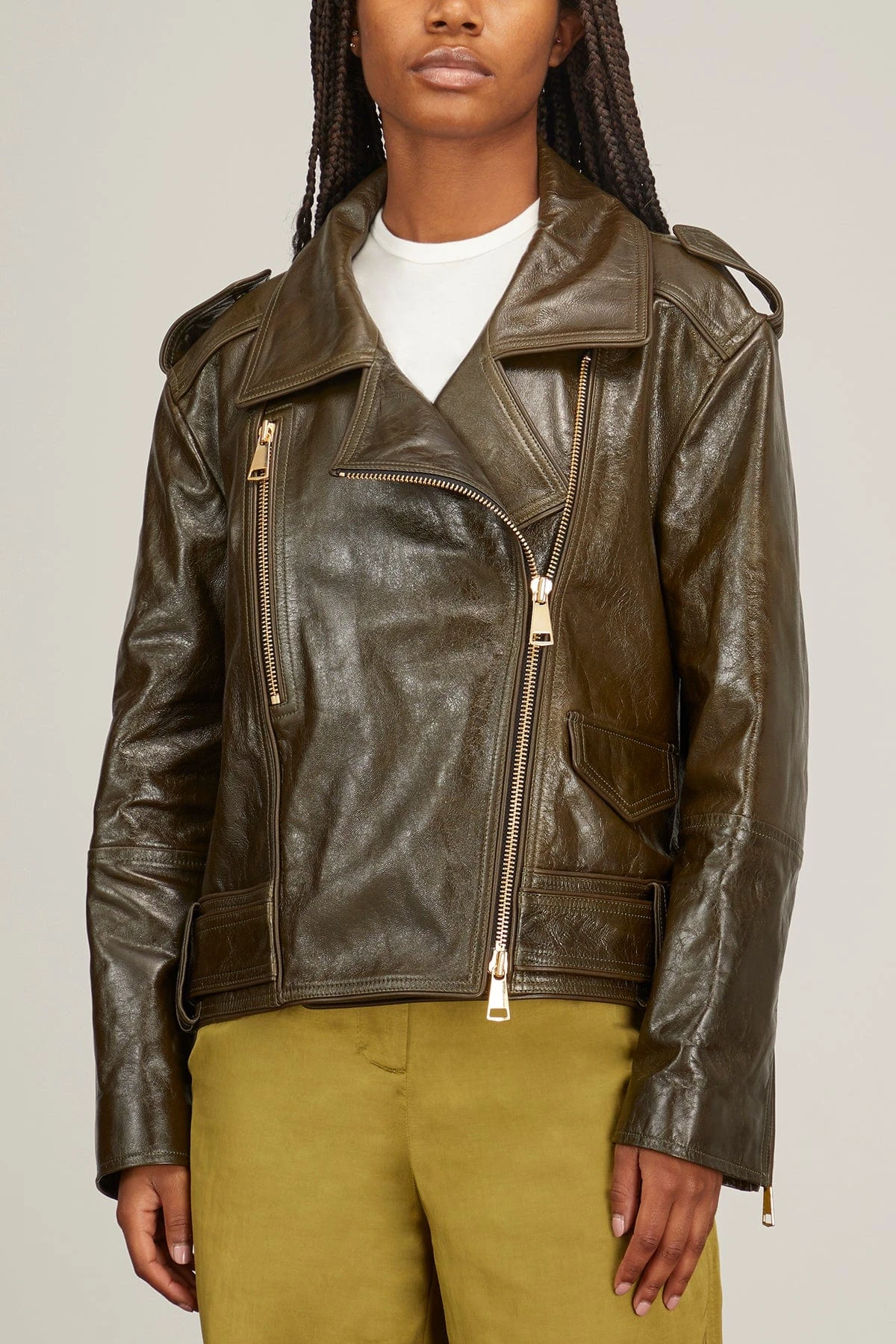 DOROTHEE SCHUMACHER Sleek Statement Jacket In Dark Green 5 DOROTHEE SCHUMACHER Sleek Statement Jacket In Dark Green - Image 3