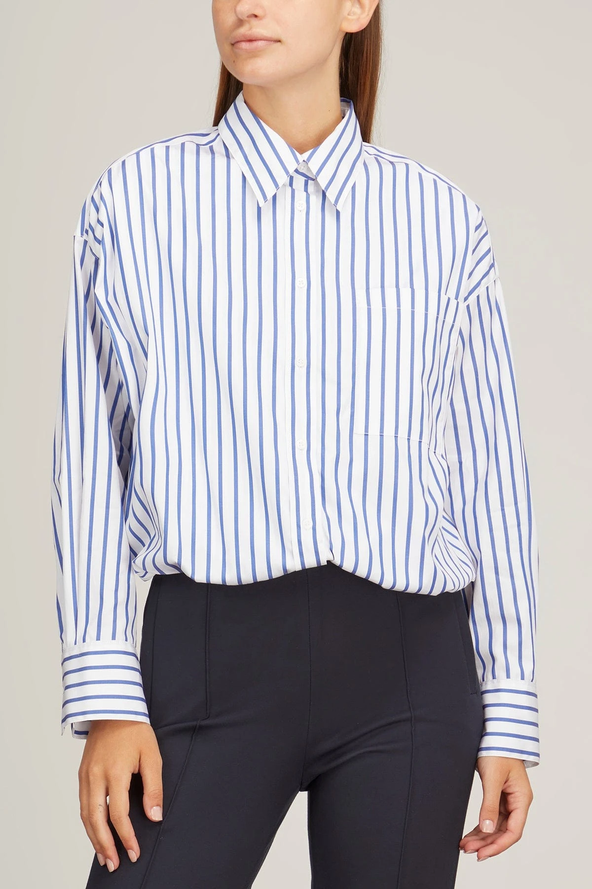 DOROTHEE SCHUMACHER Soft Stripe Blouse In Navy And White Stripes 5 DOROTHEE SCHUMACHER Soft Stripe Blouse In Navy And White Stripes - Image 3