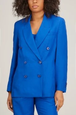 DOROTHEE SCHUMACHER Summer Cruise Jacket In Royal Blue 8 DOROTHEE SCHUMACHER Summer Cruise Jacket In Royal Blue -All Seasons Style dorothee schumacher summer cruise jacket in royal blue 2