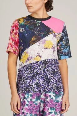 Dries Van Noten Hatro Patch T-Shirt In Lilac -All Seasons Style dries HatroPatchT ShirtinLilac 2