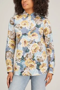 Dries Van Noten Clavelly Shirt In Mauve -All Seasons Style dries clavelly shirt in mauve 2