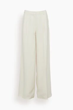 Sanaz Pleated Trouser In Natural White