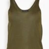 NILI LOTAN Winona Silk Tank In Army Green 1 NILI LOTAN Winona Silk Tank In Army Green -All Seasons Style ec4d0b4f4fb9d3ad69487d45271e553d