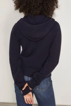 Hood Cardigan In Navy 9 Hood Cardigan In Navy -All Seasons Style extremecashmere HoodCardiganinNavy 3