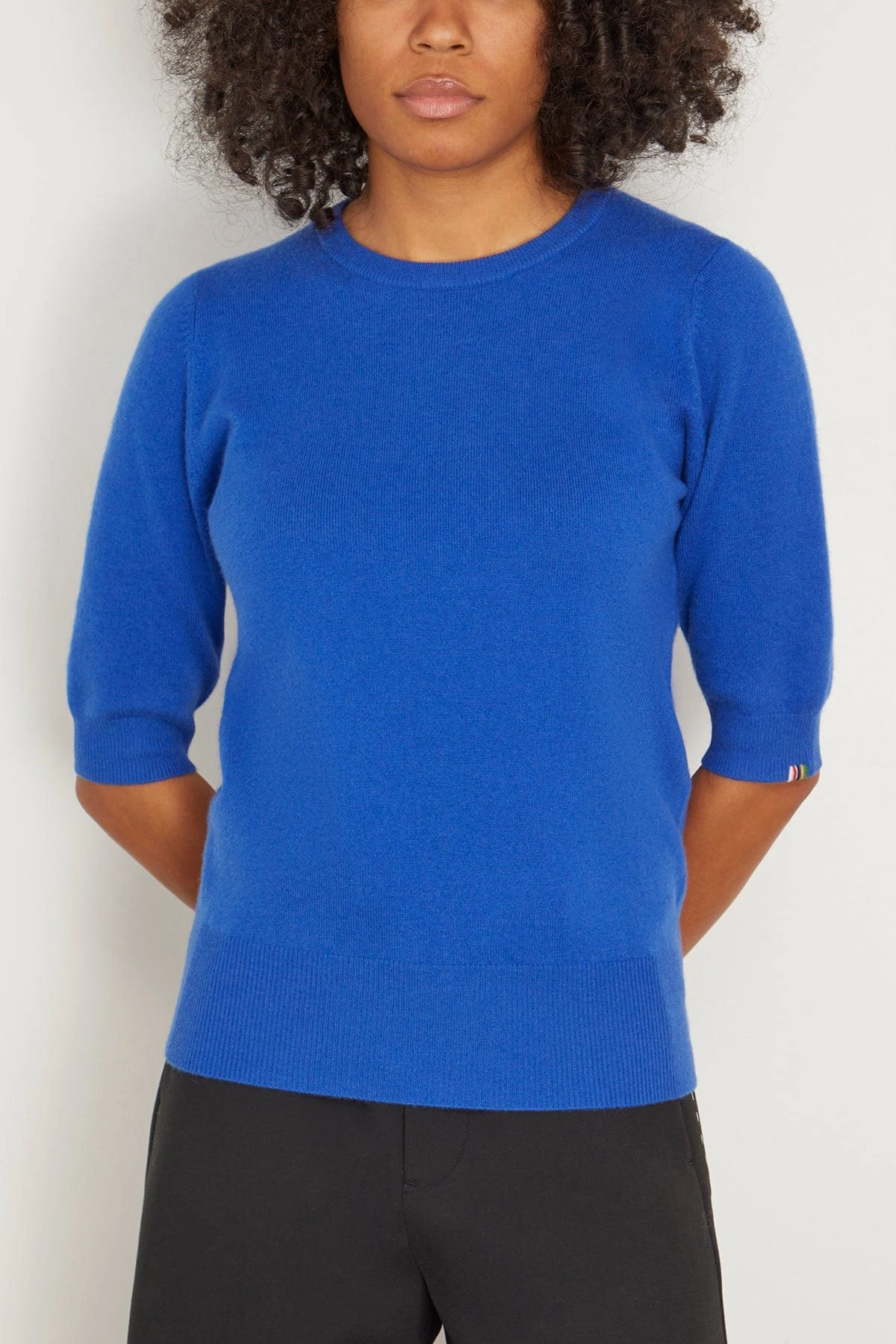 Well Sweater In Primary Blue 5 Well Sweater In Primary Blue - Image 3