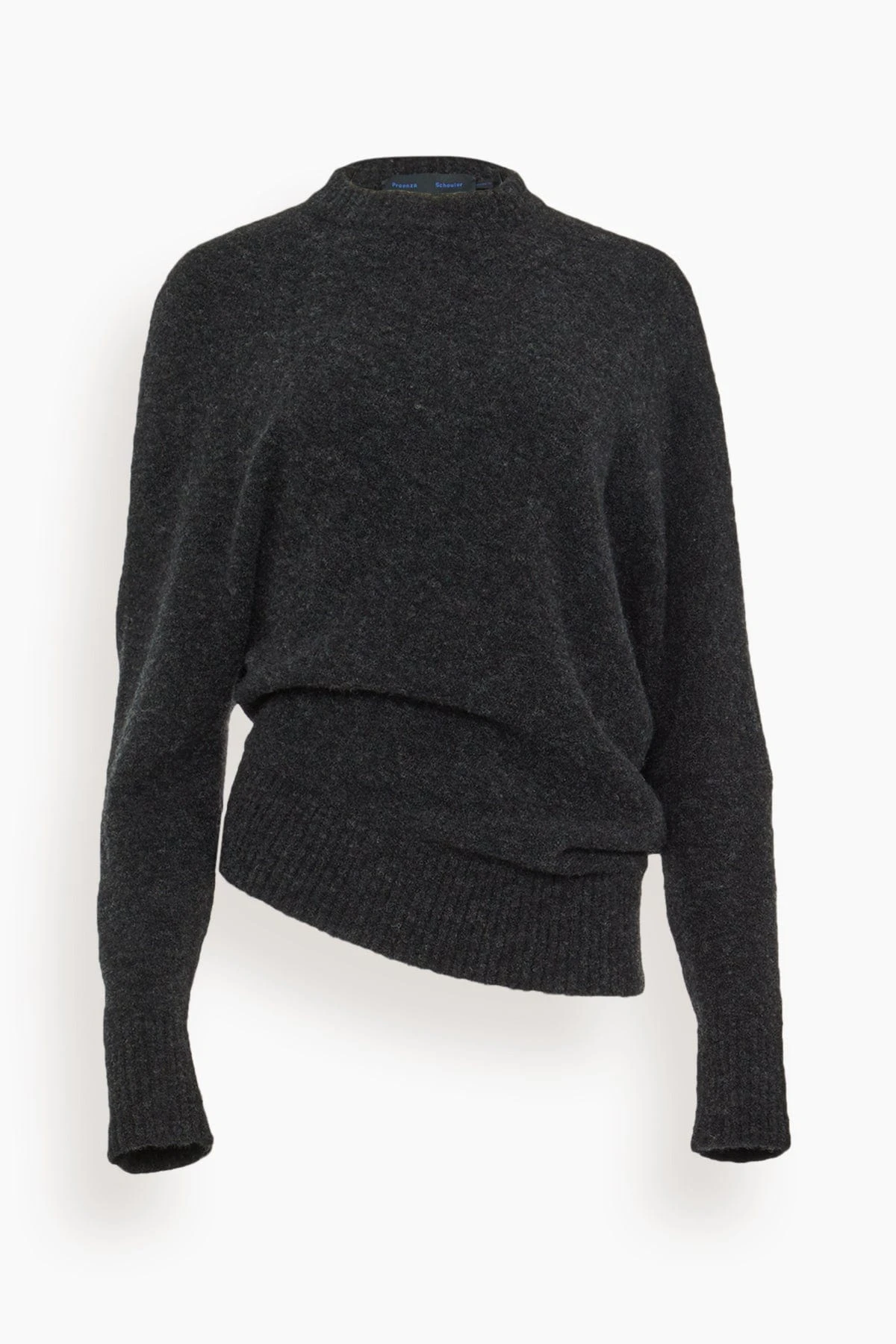 PROENZA SCHOULER Viscose Wool Sweater In Charcoal 3 PROENZA SCHOULER Viscose Wool Sweater In Charcoal