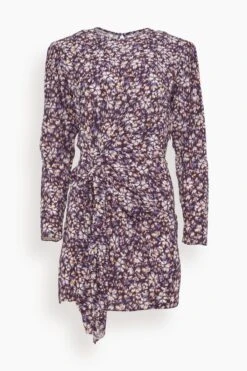 Dulce Dress In Purple/Orange