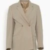 Toteme Double Breasted Vent Blazer In Beige 2 Toteme Double Breasted Vent Blazer In Beige -All Seasons Style fa0fc697cd9c37e33bb0635f08b7a767