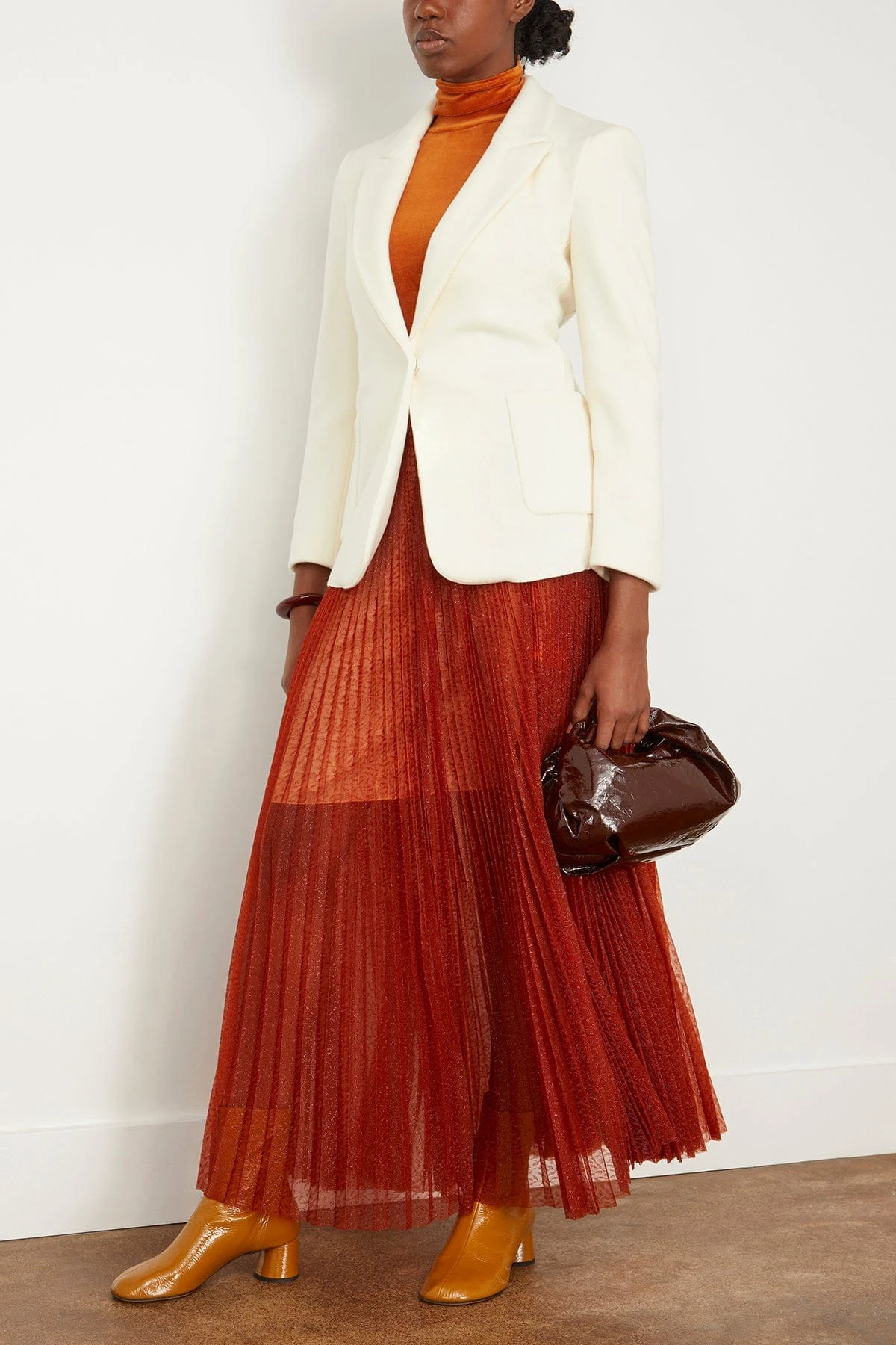 FORTE_FORTE Double Velour Jersey Jacket In Pure 4 FORTE_FORTE Double Velour Jersey Jacket In Pure - Image 2