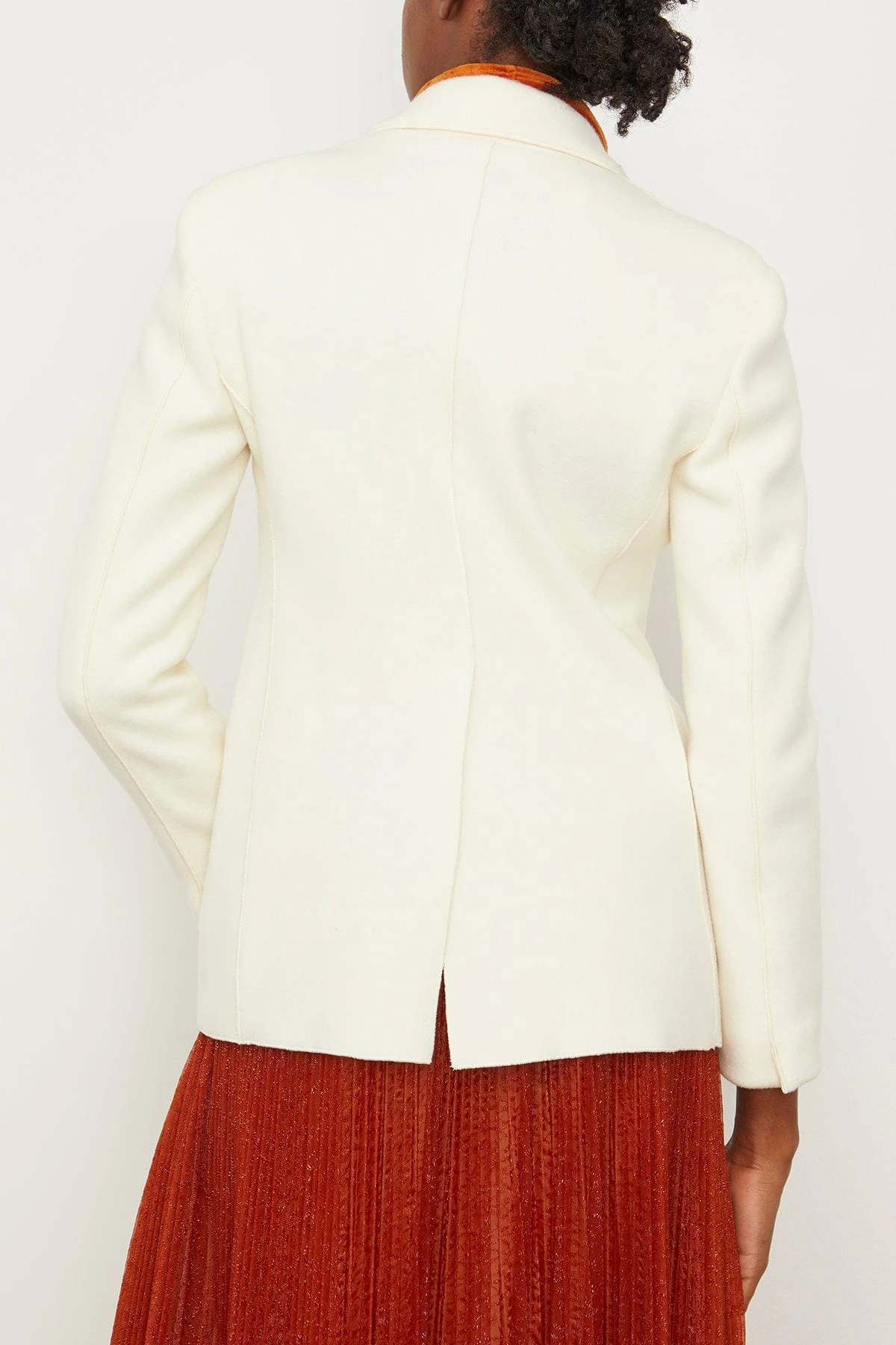 FORTE_FORTE Double Velour Jersey Jacket In Pure 6 FORTE_FORTE Double Velour Jersey Jacket In Pure - Image 4