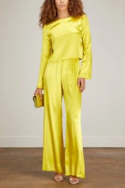 Front Page -All Seasons Style forte elasticated flare pants in lollypop 1