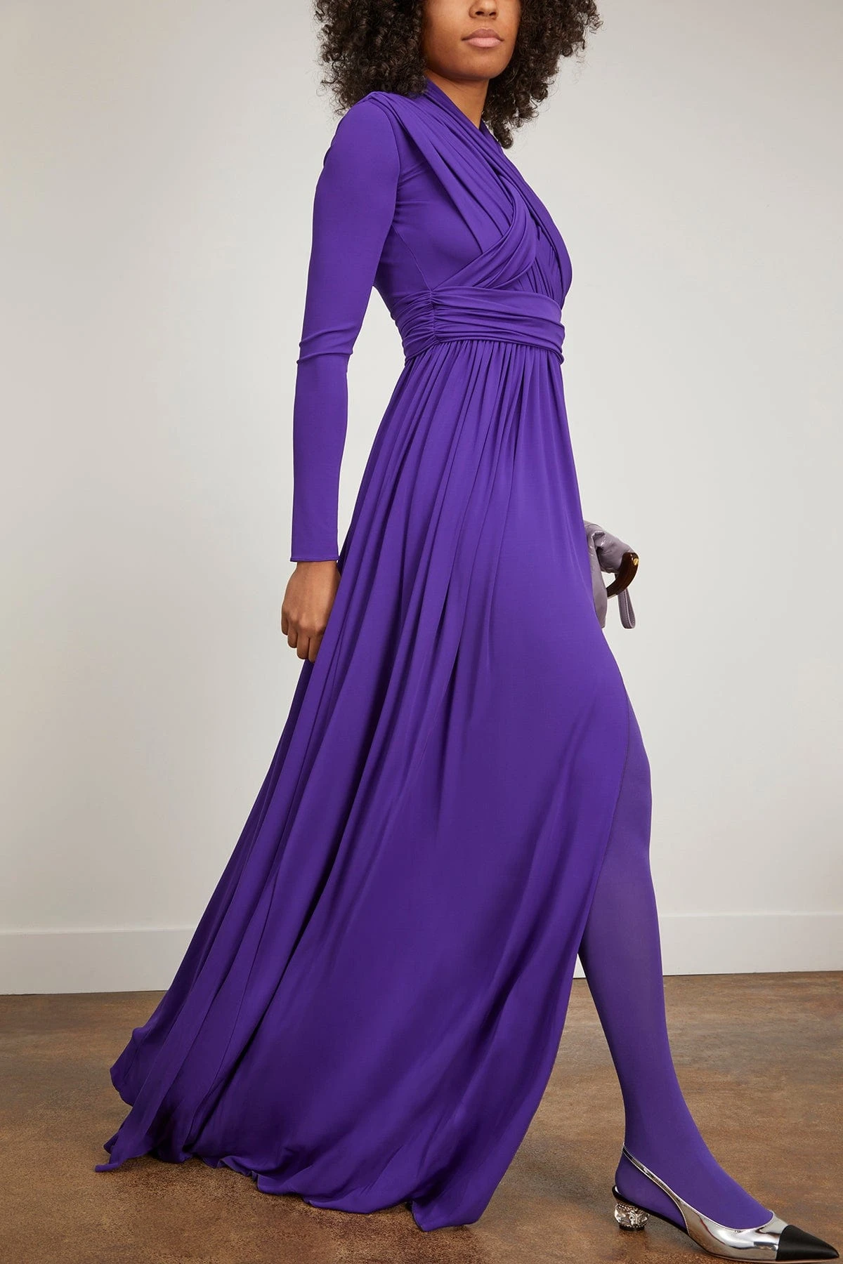 GIAMBATTISTA VALLI Viscose Jersey Maxi Dress In Violet 4 GIAMBATTISTA VALLI Viscose Jersey Maxi Dress In Violet - Image 2