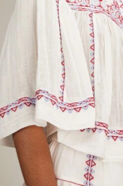 Juline Top In White -All Seasons Style isabel marant juline top in white 4