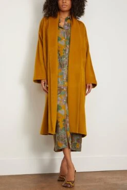 Cappotto Elena Feltro In Curry -All Seasons Style labo.art CappottoElenaFeltroinCurry 2