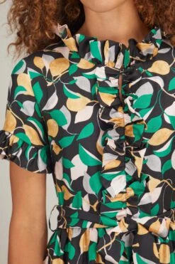 Long And Sassy Dress In Orchard -All Seasons Style ladoublej ladoublej long and sassy dress in orchard 4 1