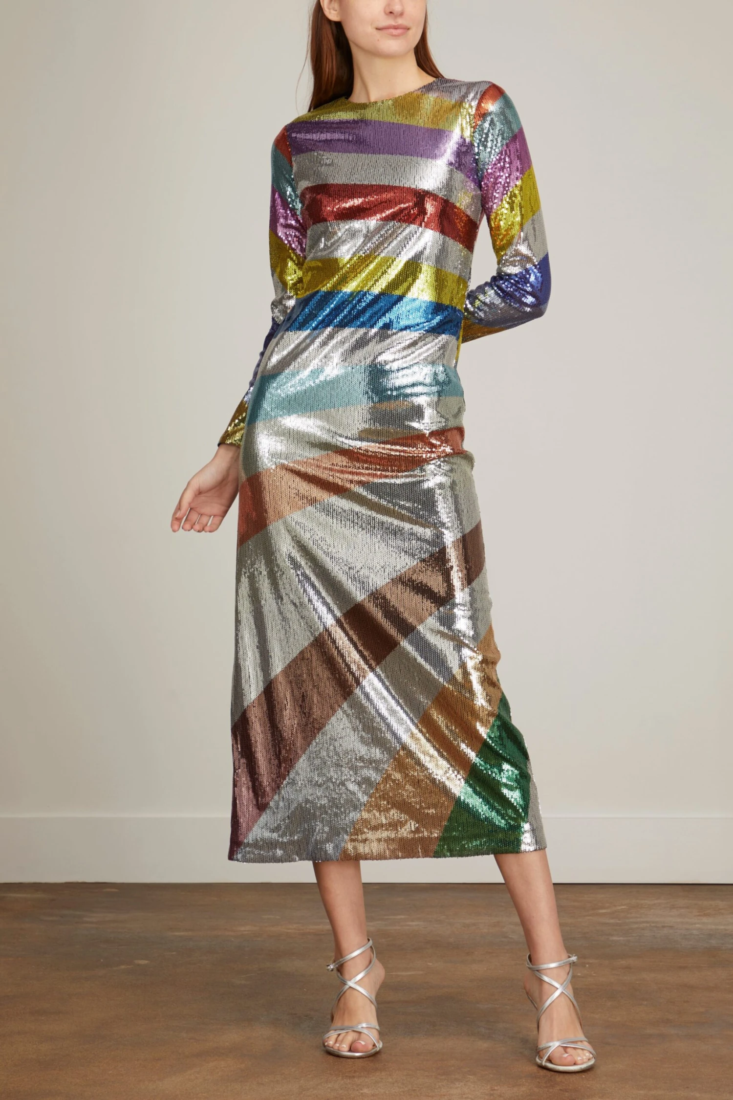 Supreme Swing Dress In Rainbow Sequins Placee 5 Supreme Swing Dress In Rainbow Sequins Placee - Image 3
