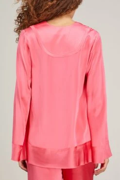 Stella Long Sleeve Blouse In Fuschia -All Seasons Style lee mathews stella long sleeve blouse in fuschia 3