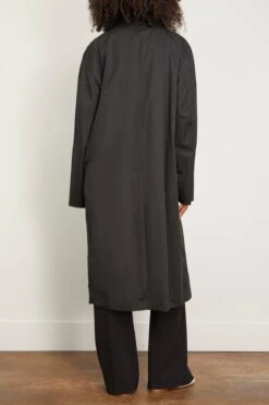 Lemaire Wrap Collar Trench In Jet Black 9 Lemaire Wrap Collar Trench In Jet Black -All Seasons Style lemaire WrapCollarTrenchinJetBlack 3