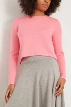 Ida Sweater In Pink Lemonade -All Seasons Style lisayang IdaSweaterinPinkLemonade 2