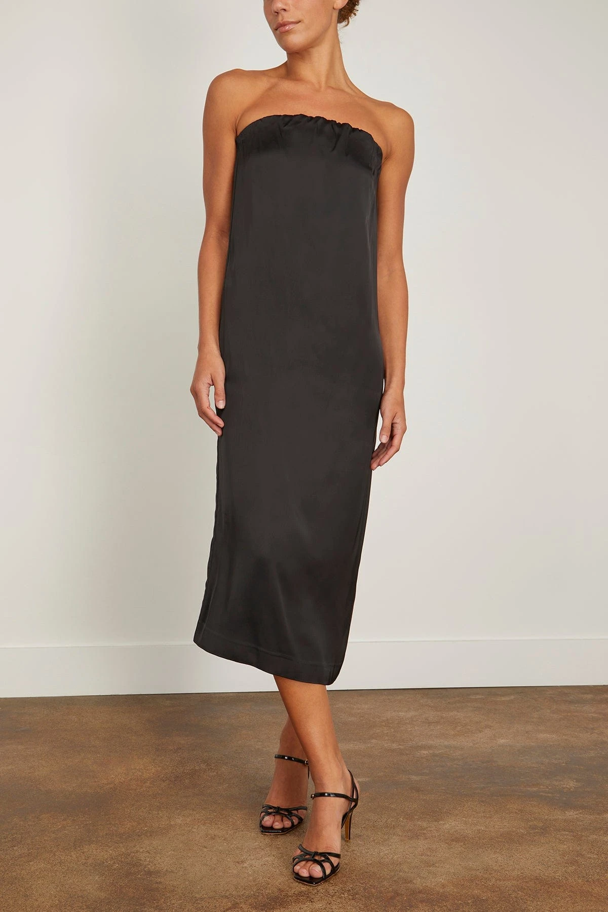 Siple Long Dress In Black 5 Siple Long Dress In Black - Image 3