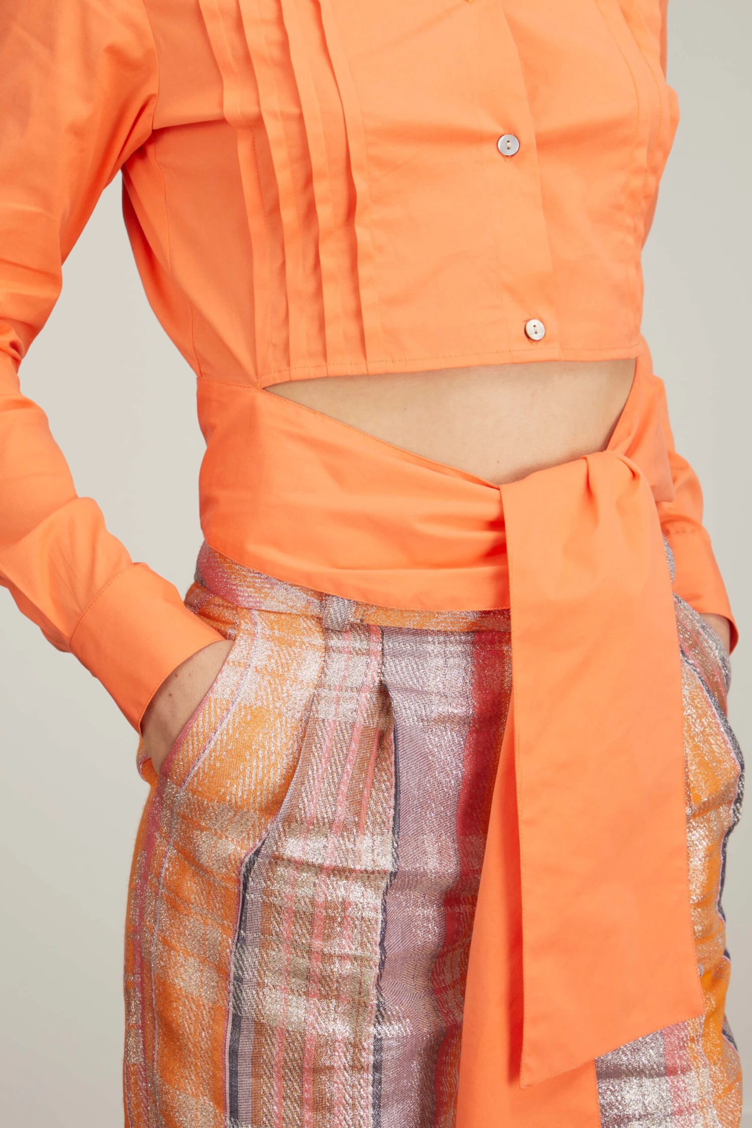 Slim Shirt In Orange 7 Slim Shirt In Orange - Image 5