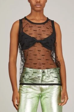Mesh Tank Top In Black -All Seasons Style minuiit MeshTankTopinBlack 2