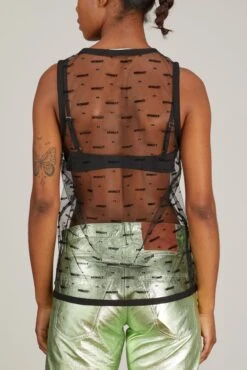 Mesh Tank Top In Black -All Seasons Style minuiit MeshTankTopinBlack 3