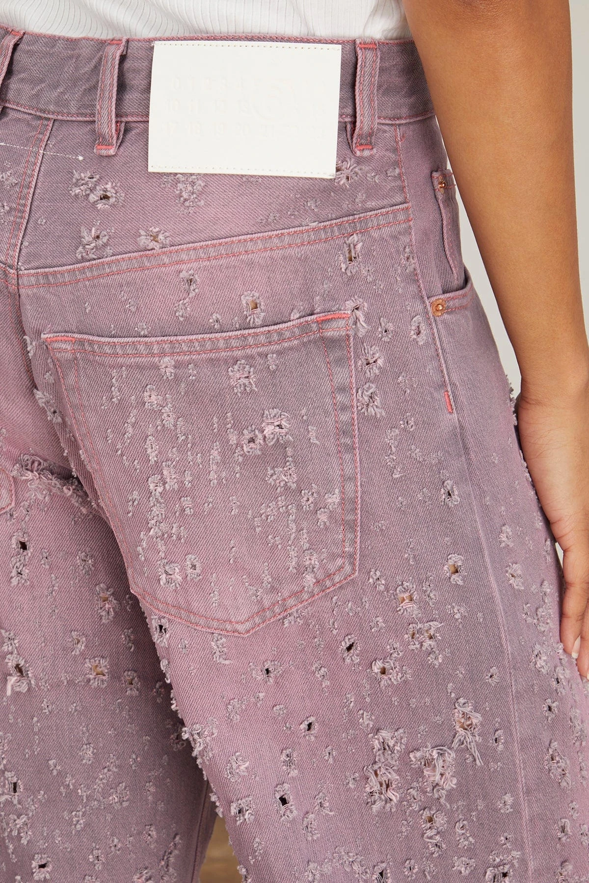 MM6 Maison Margiela 5 Pockets Pant In Pink 7 MM6 Maison Margiela 5 Pockets Pant In Pink - Image 5