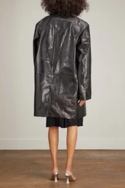 MM6 Maison Margiela Leather Jacket In Black -All Seasons Style mm6 leather jacket in black 3
