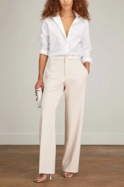 MM6 Maison Margiela Pant In Ivory 8 MM6 Maison Margiela Pant In Ivory -All Seasons Style mm6 pant in ivory 1