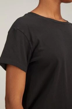 NILI LOTAN Brady Tee In Washed Black -All Seasons Style nili lotan brady tee in washed black 4
