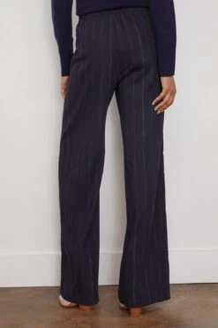 Macro Pin Stripe Pants In Navy -All Seasons Style odeeh MacroPinStripePantsinNavy 3