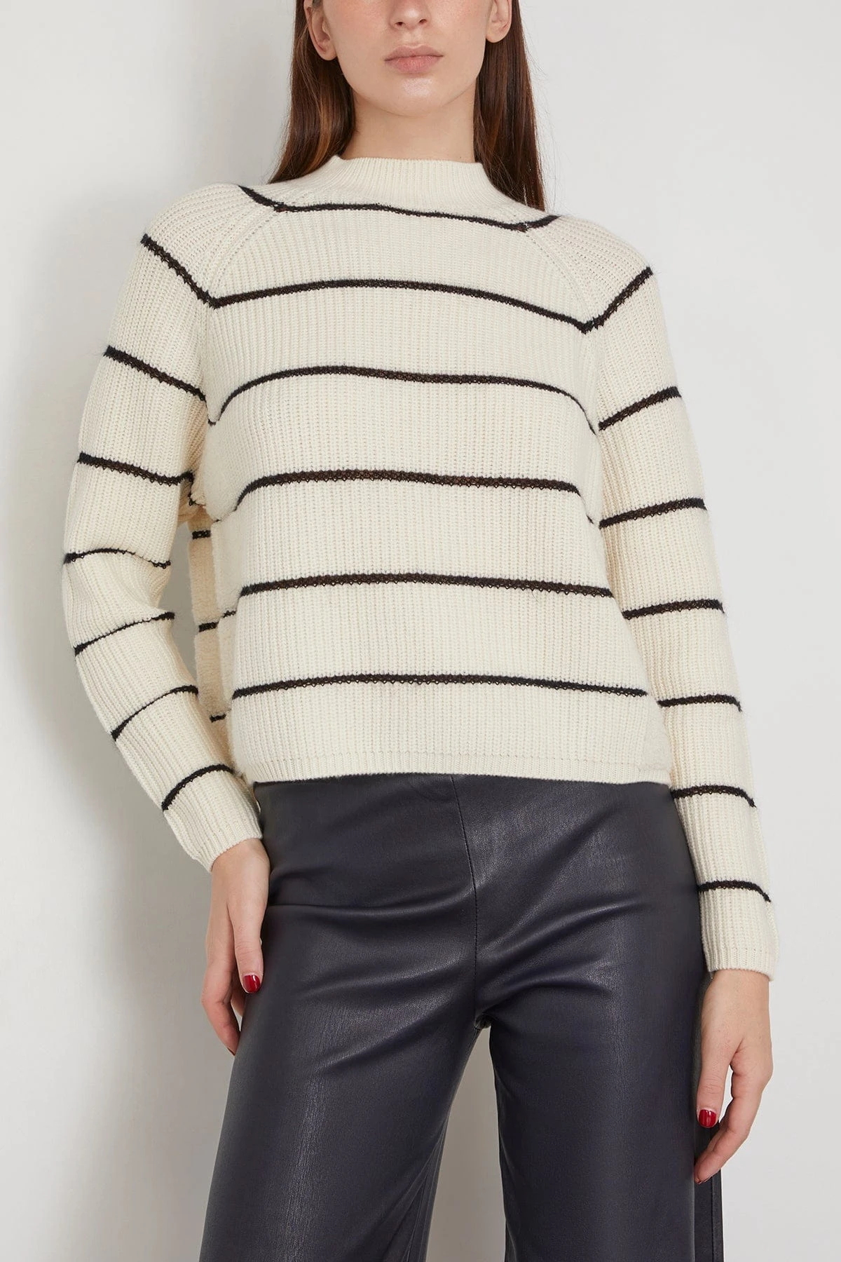 Relief Stripes Sweater In Cream 5 Relief Stripes Sweater In Cream - Image 3