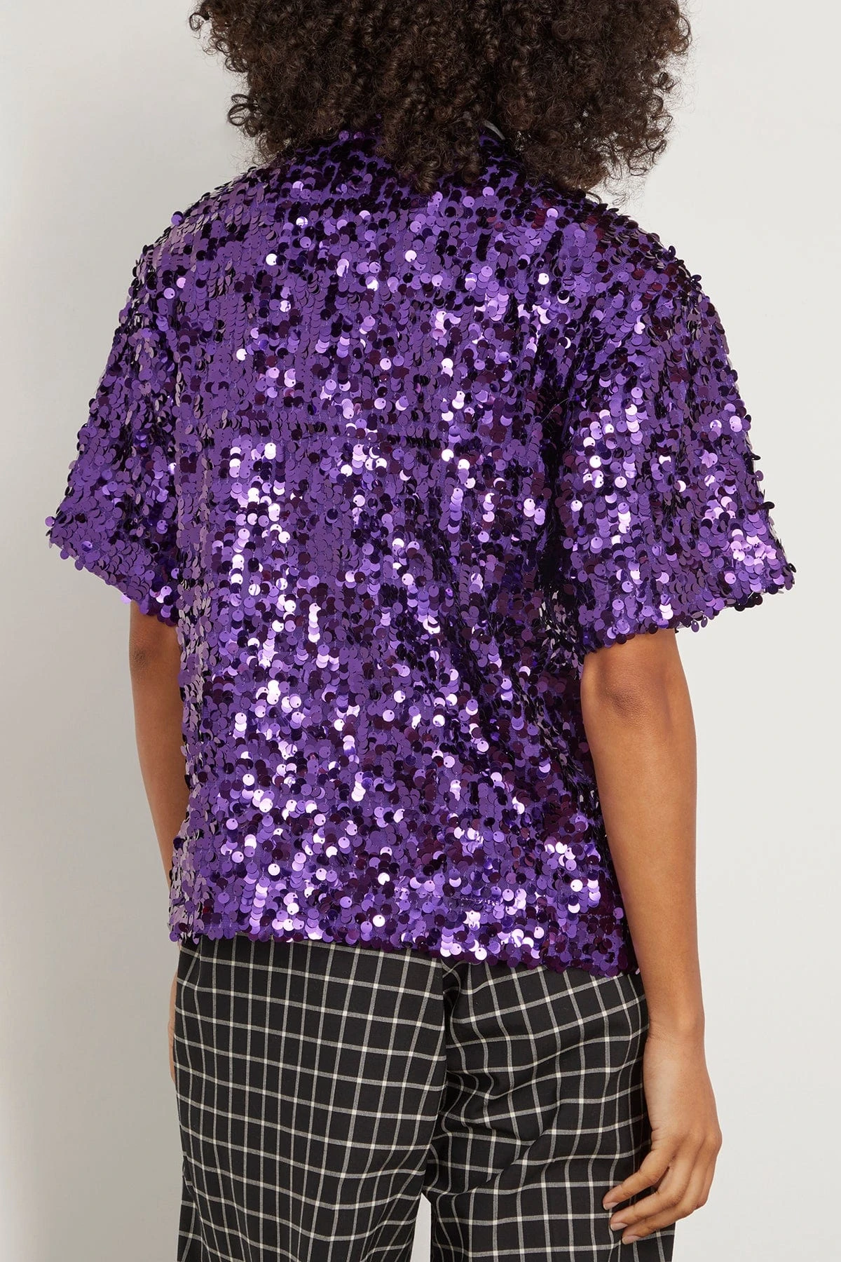 Short Sleeve Shirt In Aubergine 6 Short Sleeve Shirt In Aubergine - Image 4