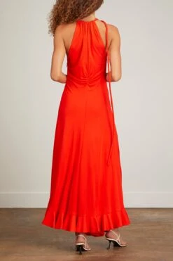 PROENZA SCHOULER Crepe Jersey Dress In Poppy -All Seasons Style proenza schouler crepe jersey dress in poppy 3