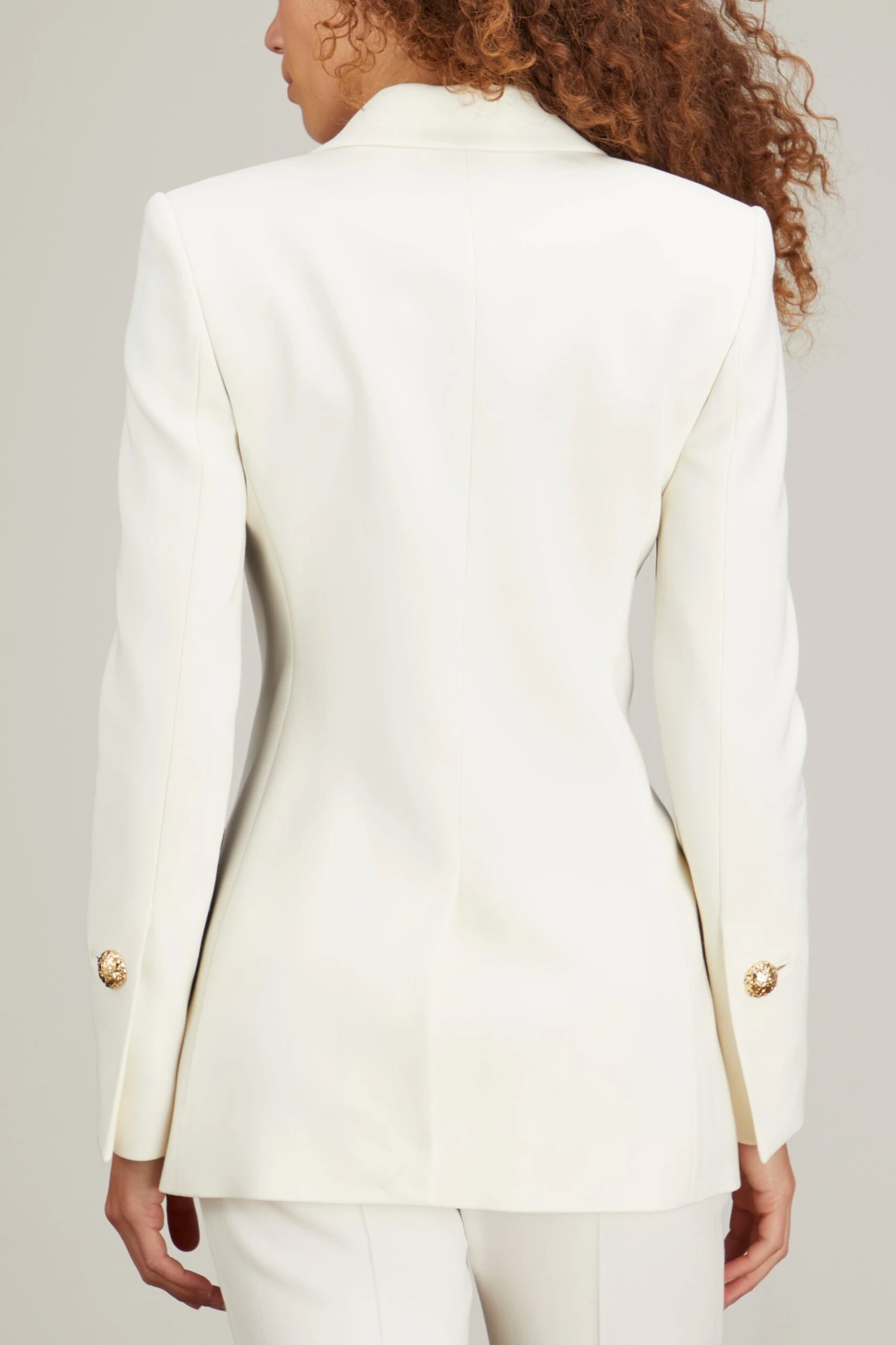 PROENZA SCHOULER Viscose Suiting Tuxedo Jacket In Off White Multi 6 PROENZA SCHOULER Viscose Suiting Tuxedo Jacket In Off White Multi - Image 4