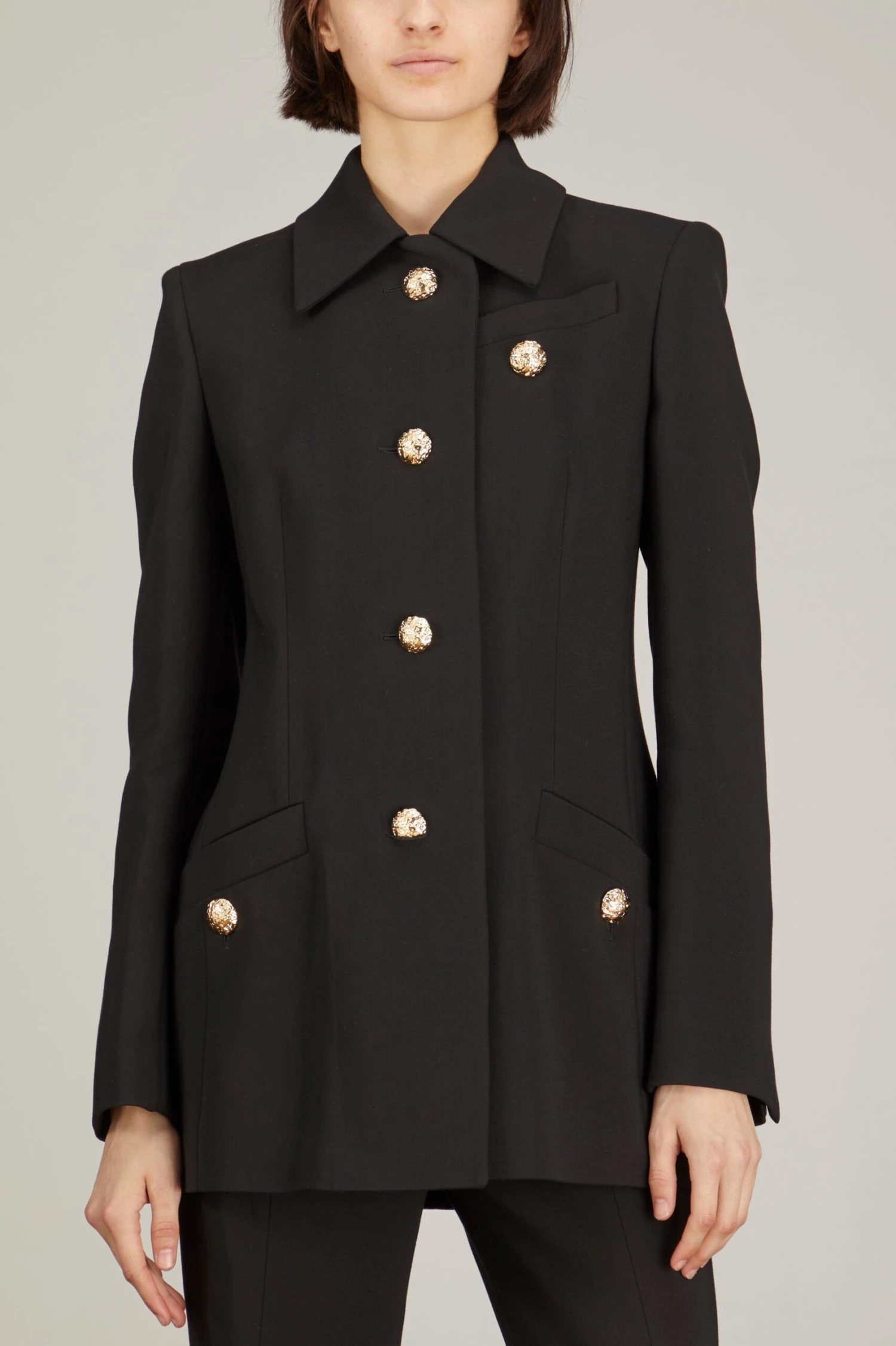 PROENZA SCHOULER Viscose Suiting Relaxed Blazer In Black 5 PROENZA SCHOULER Viscose Suiting Relaxed Blazer In Black - Image 3